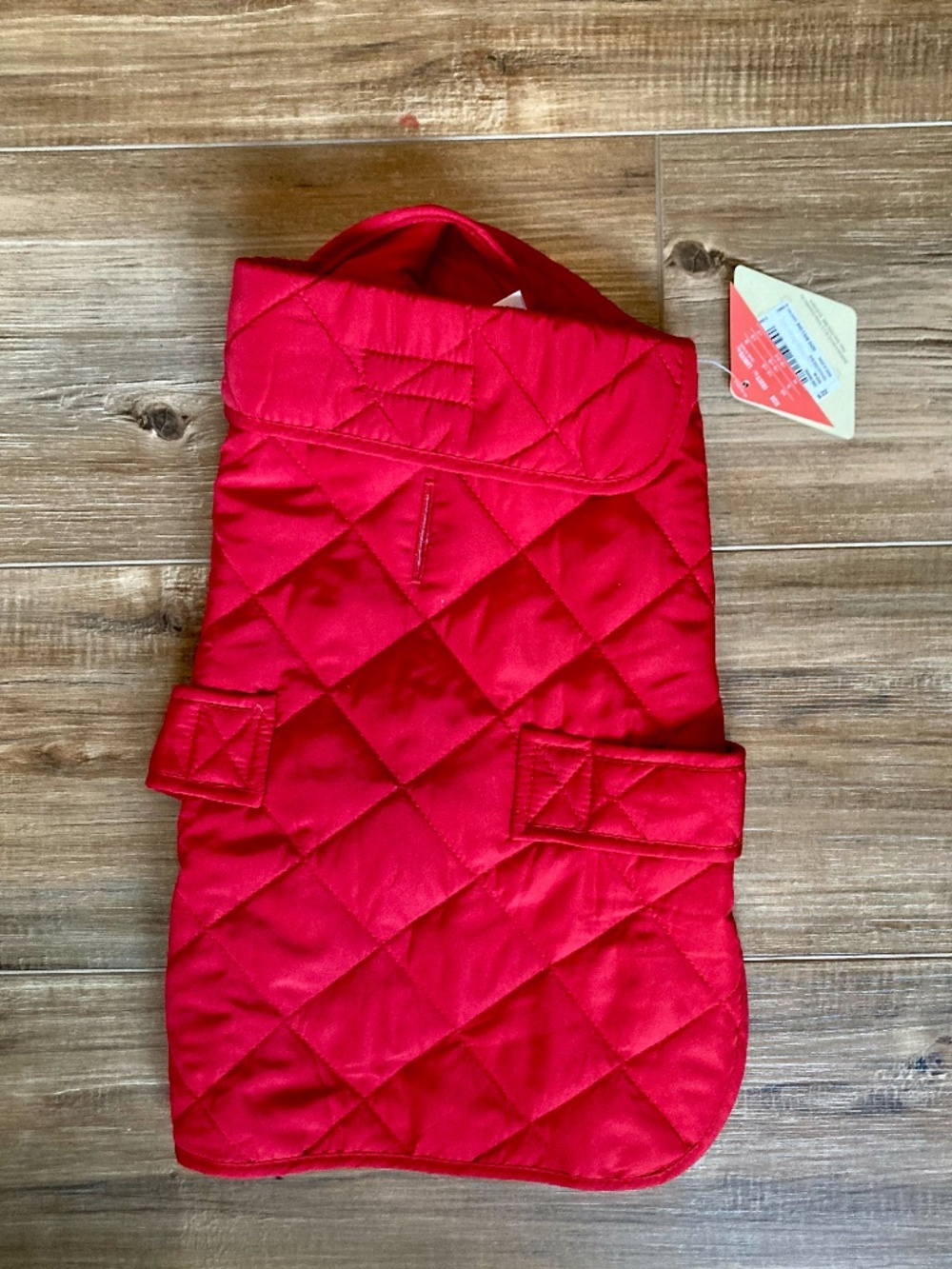 Quilted Red Dog Coat, St. John's Bay (approx up to 35 lbs)